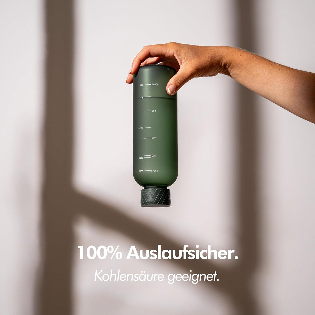 KIVY Trinkflasche 650ml [BPA FREI] Auslaufsicher &amp; Spülmaschinenfest - Wasserflasche für Kinder &amp; Er
