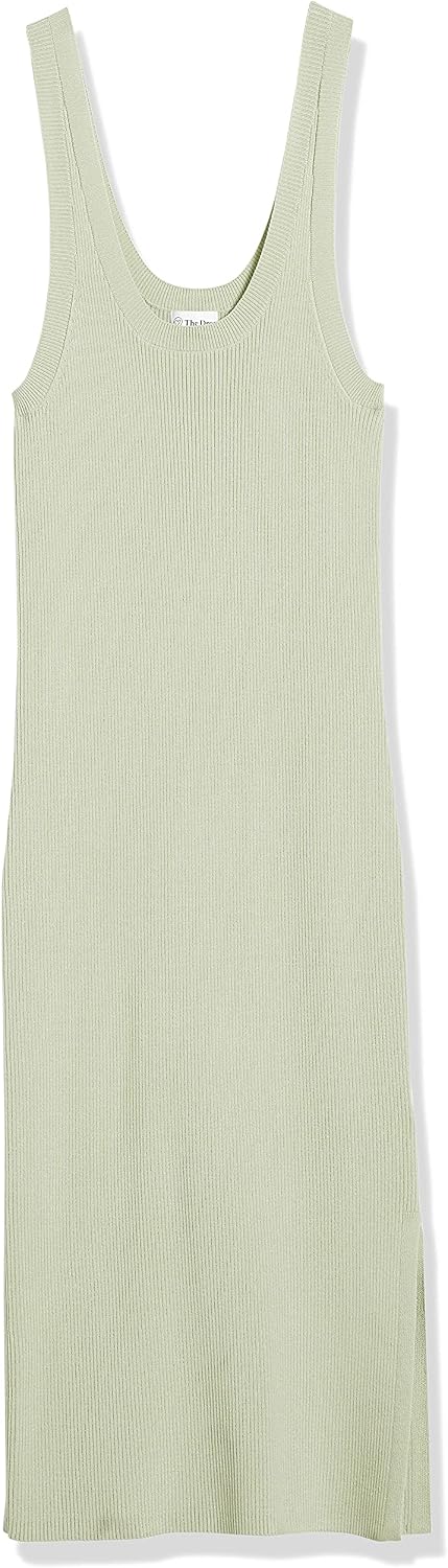 The Drop Yasmin Rib gestricktes Miditankkleid, für Damen XS Beige, XS Beige