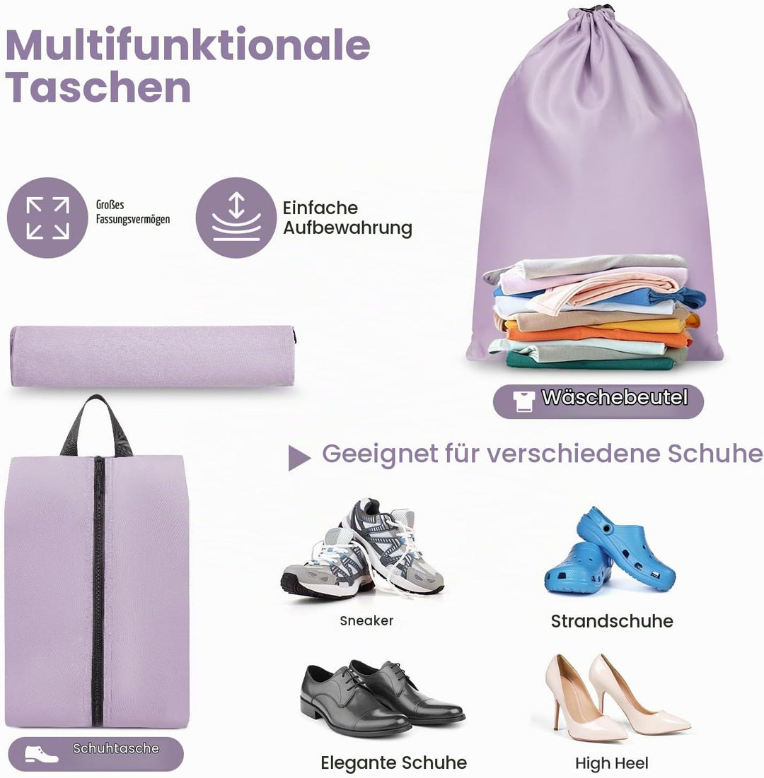 Packing Cubes for Suitcase 10 Set, Leichtgewichtige Gepäck Packing Organizer Packing Cubes für Reise