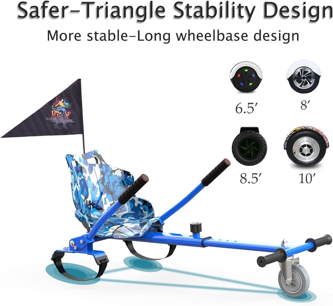Generisch Hoverkart für Hoverboard –Sitz für Scooter und Gokart – Sitzaufsatz für Hoverboards, Hover