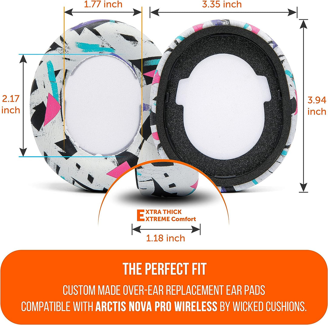 WC Verbesserte Ersatz-Ohrpolster für Steelseries Arctis Nova Pro Wireless, hergestellt von Wicked Cu