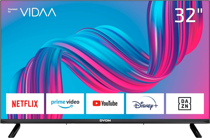 DYON Movie Smart 32 VX 80 cm (32 Zoll) Fernseher (HD Smart TV, HD Triple Tuner (DVB-C/-S2/-T2), App