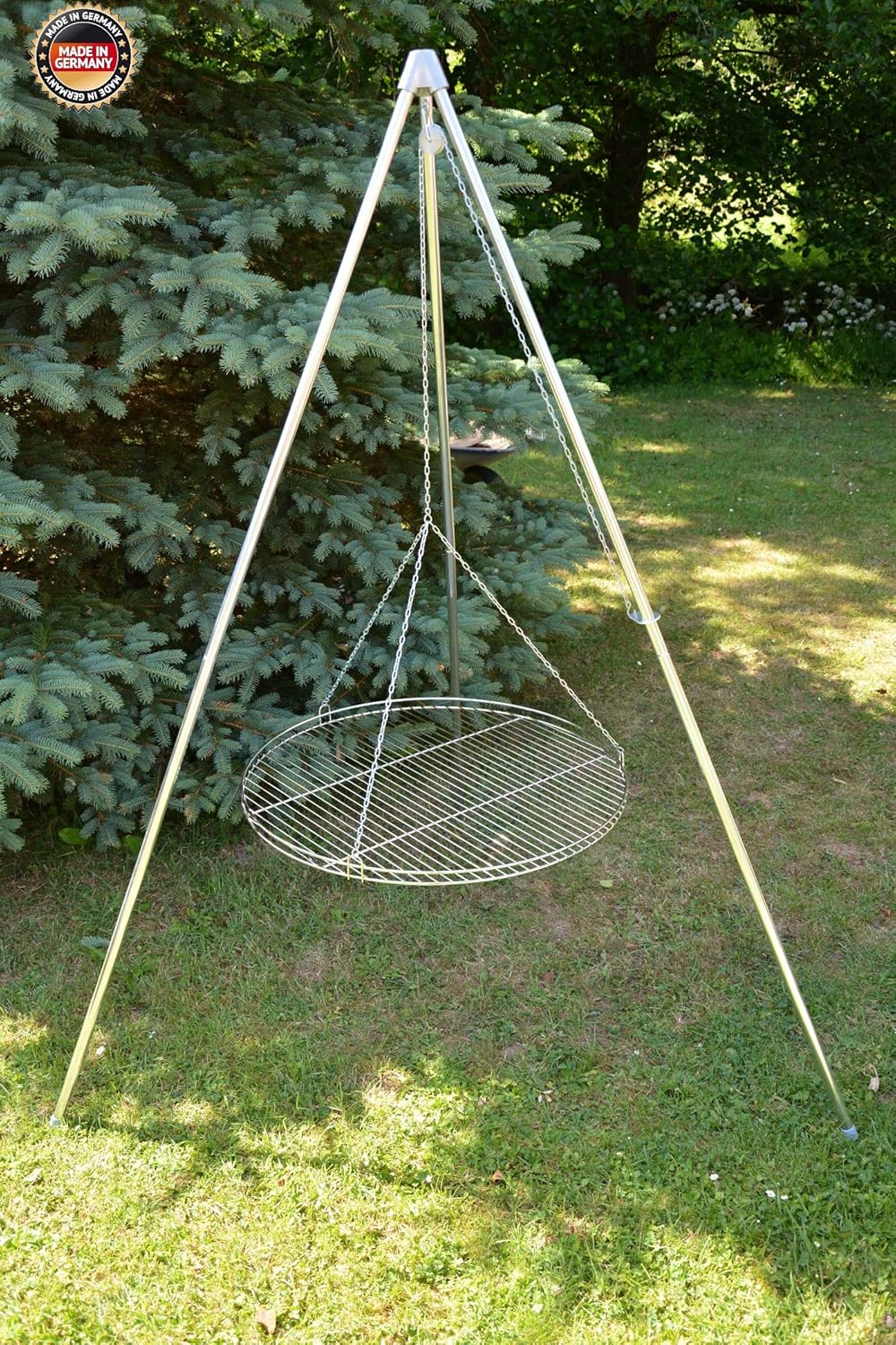 Dreibein Schwenkgrill inkl. 70 cm Grillrost aus deutscher Produktion