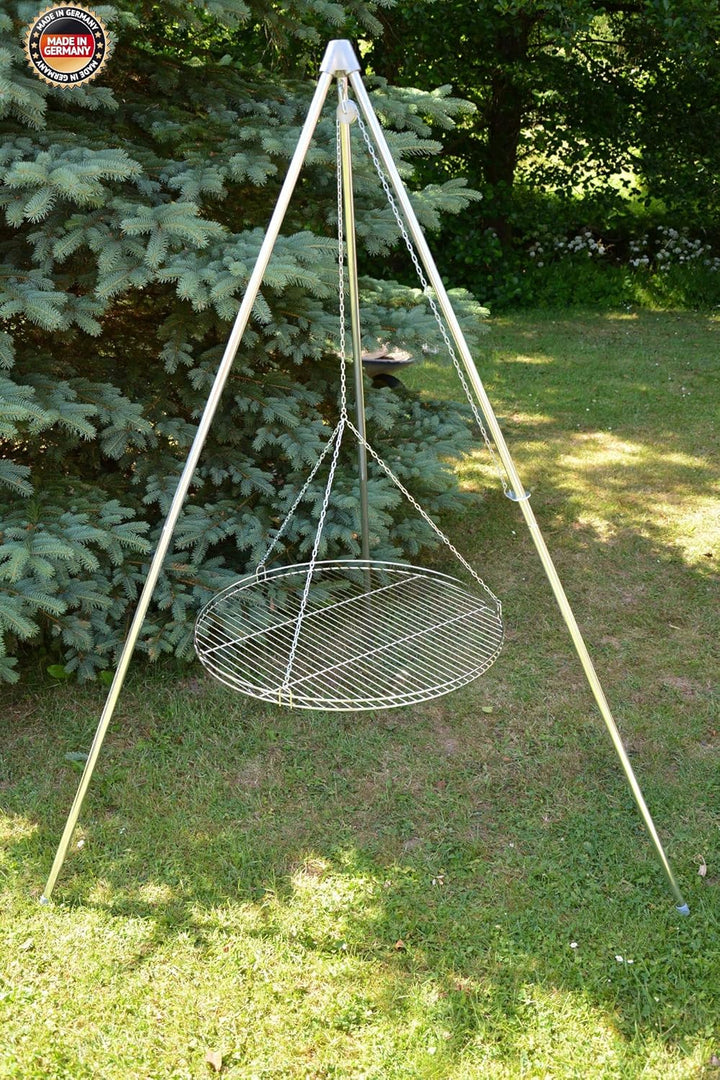 Dreibein Schwenkgrill inkl. 70 cm Grillrost aus deutscher Produktion