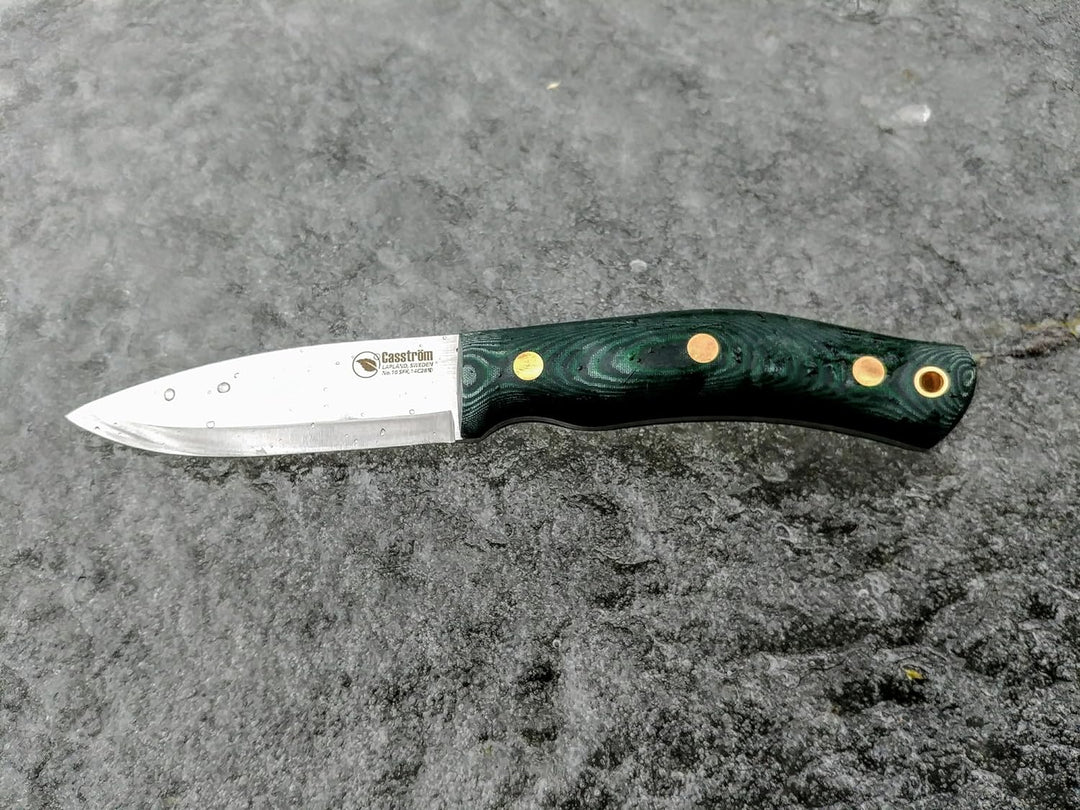 Casström No.10 Swedish Forest Knife in Green Micarta (Sandvik stainless steel)