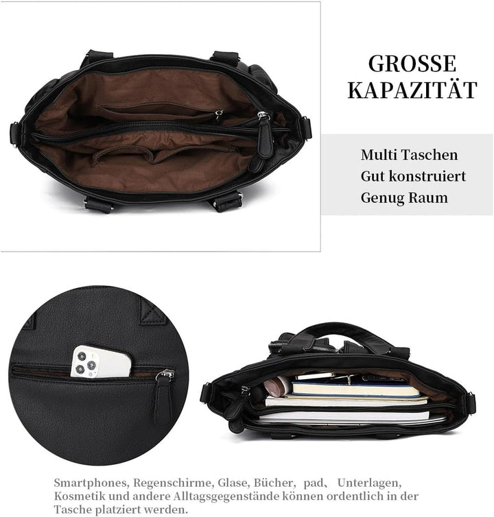 KL928 Handtasche Damen Tasche Umhängetasche Schultertasche Damentaschen gross für Damen Frauentasche