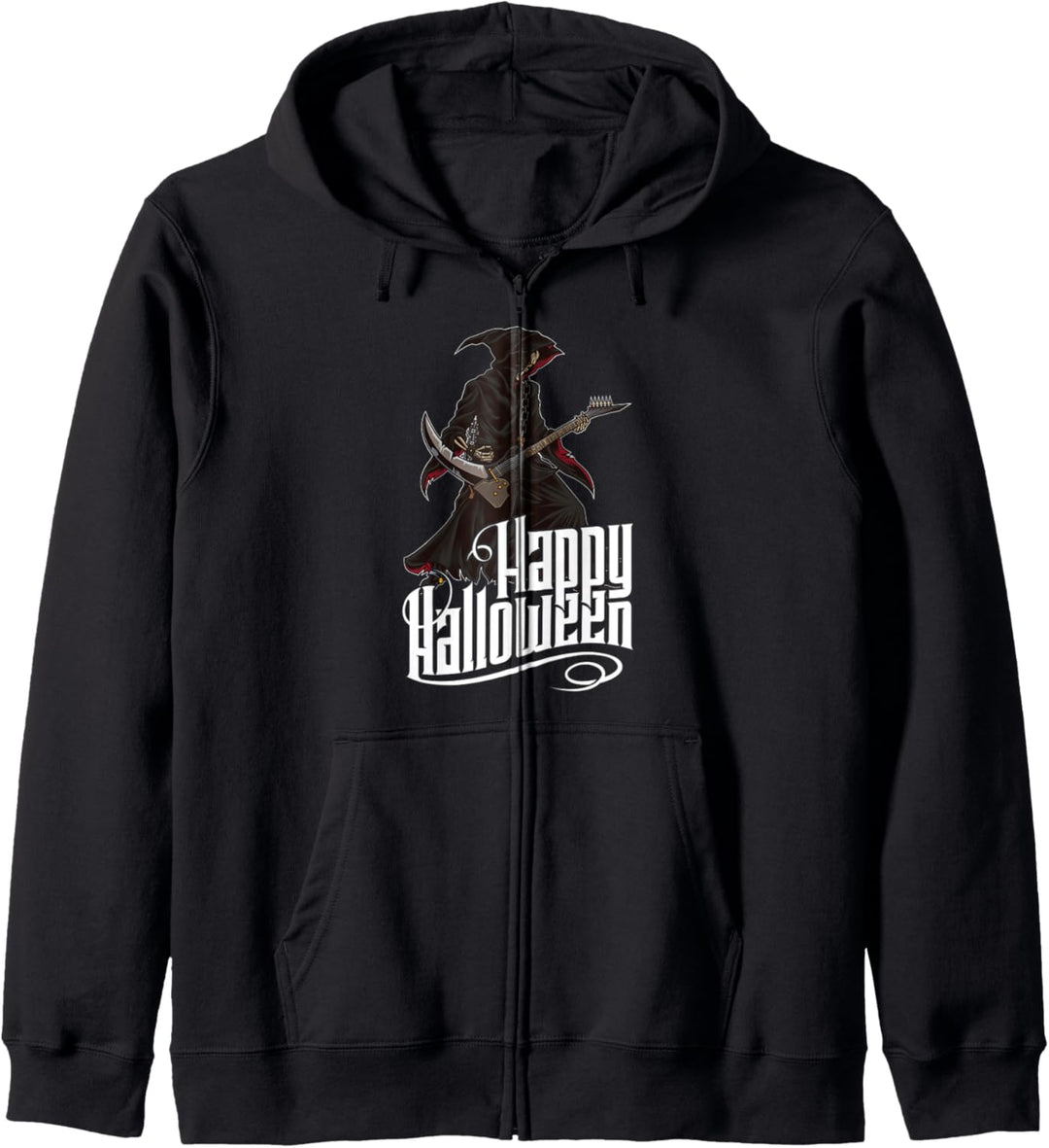 Death Metal Sensenmann Gitarrist - Happy Halloween Kapuzenjacke