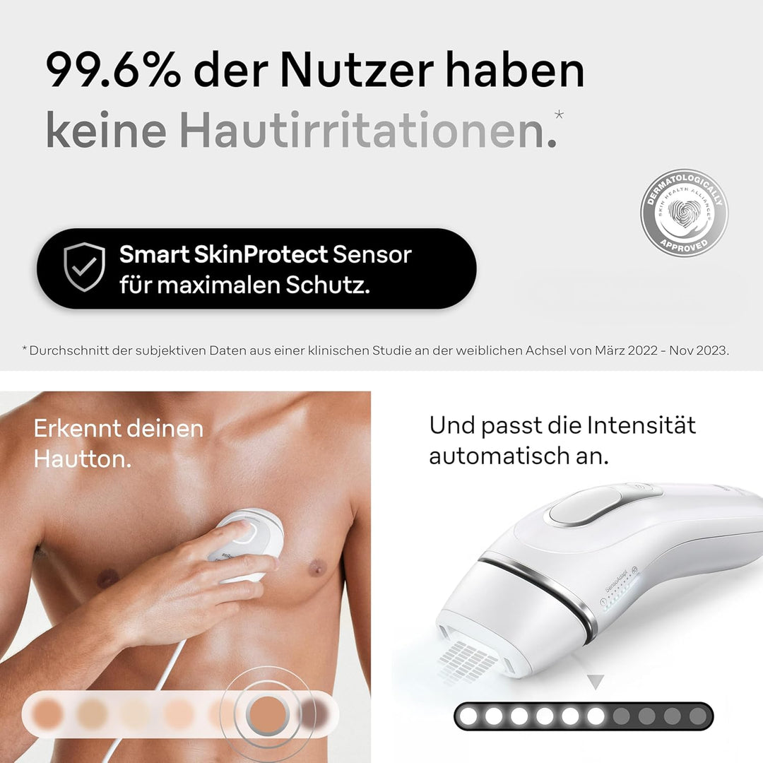 Braun IPL Silk Expert Pro 5 Haarentfernungsgerät Herren, sichtbare Haarentfernung für Männer, Design