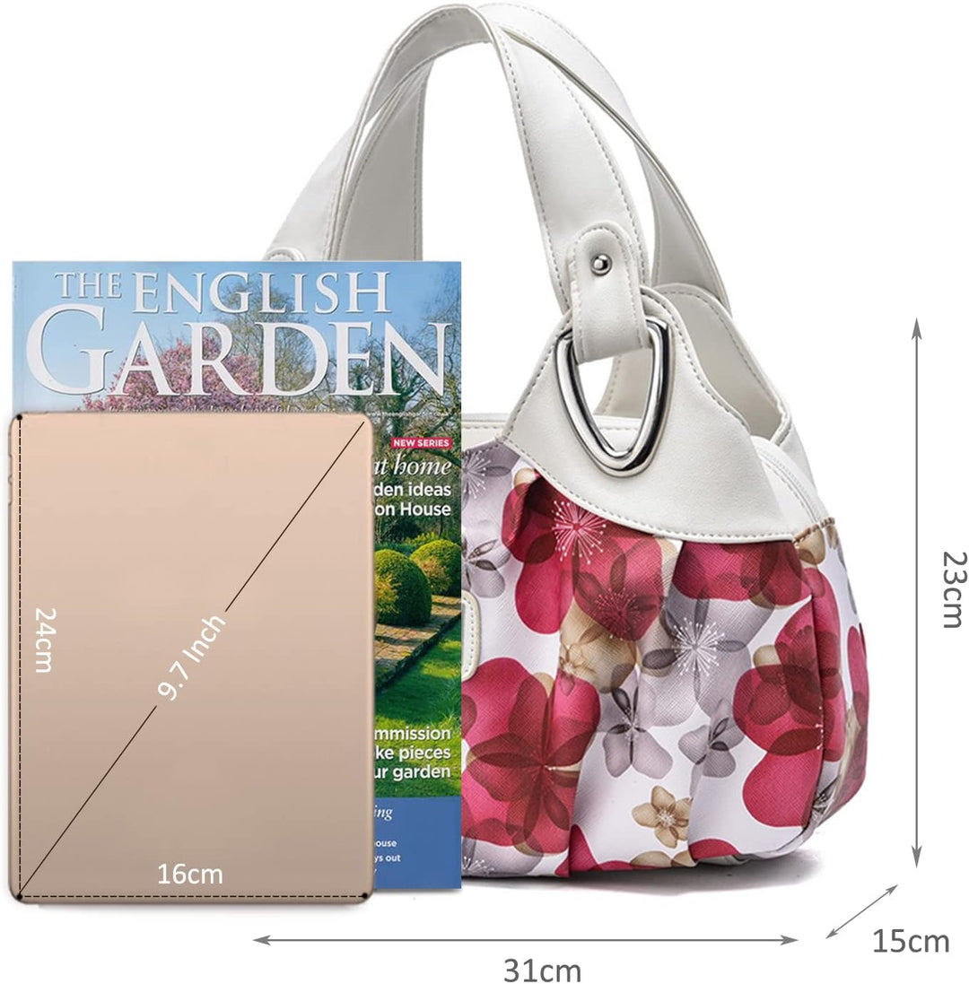 NICOLE &amp; DORIS Schultertasche Aktentasche Damen PU Leder Schick Shopper Handtasche Umhängetasche Tot