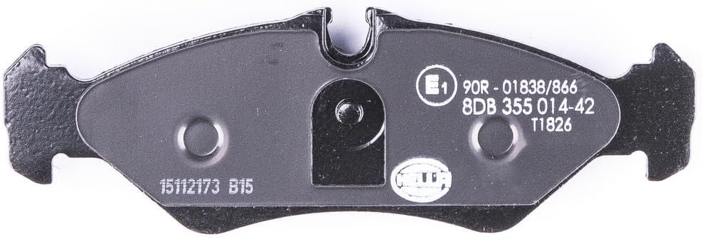 HELLA PAGID 8DB 355 014-421 Bremsbelagsatz - T1826 - Dicke/Stärke: 17.3mm - Bremssystem: Teves - ink