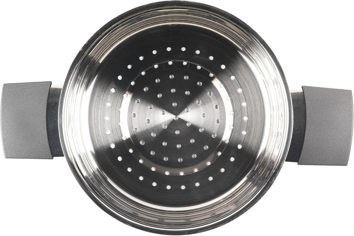 Russell Hobbs RH01170EU Excellence 3-teilig stapelbar Dampfgarer - 18cm-Dampfgarer-Set, Glasdeckel,