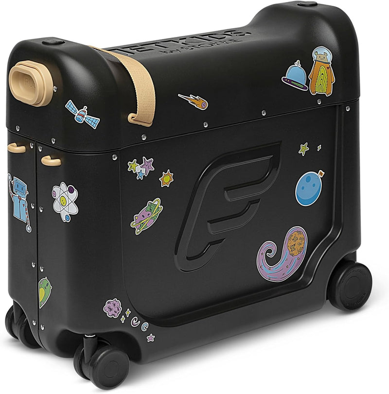Stokke JetKids by BedBox, Lunar Eclipse - Aufsitzkoffer & Flugsitzbett – Damit Dein Kind im Flugzeug