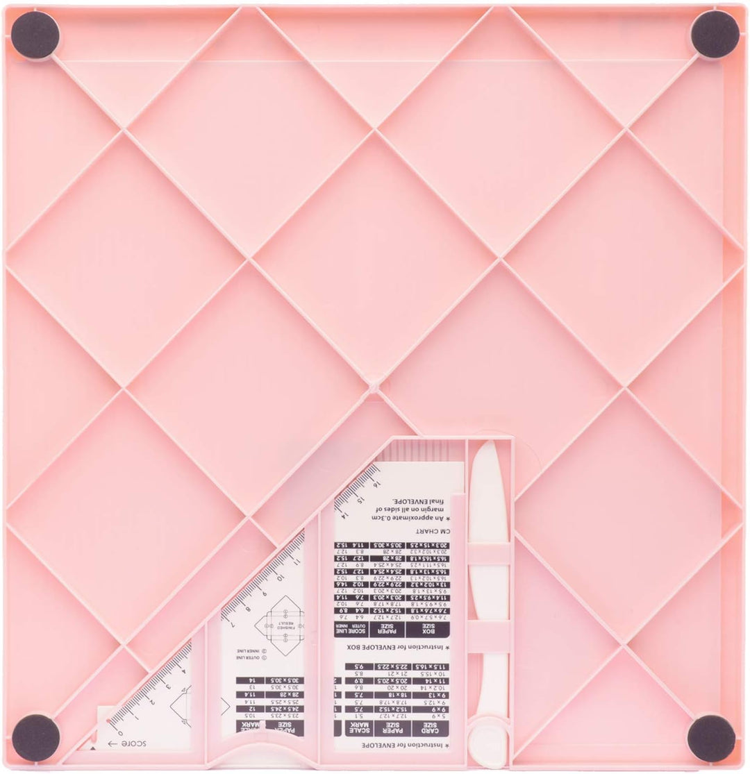 Vaessen Creative Score Easy Falzbrett cm/Metric Roze & Briefumschlag Stanzer