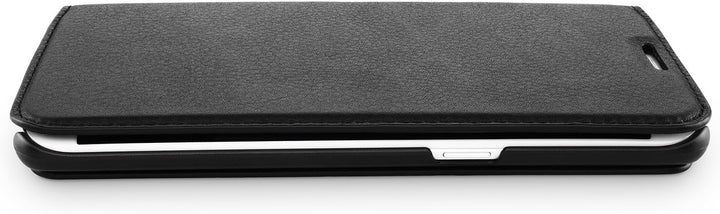 WIIUKA Echt Ledertasche -TRAVEL Nature- für Samsung Galaxy S7 -DEUTSCHES Leder- Schwarz, mit Kartenf