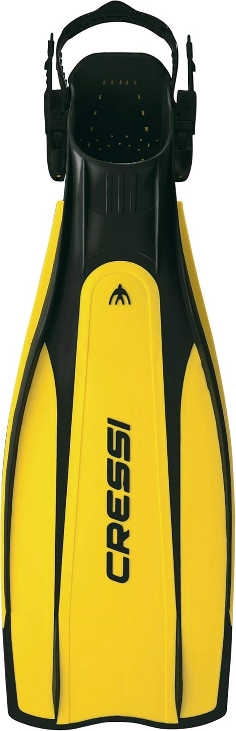Cressi Pro Light Open Heel Tauchen Flossen XS/S (37/39) Schwarz/Gelb, XS/S (37/39) Schwarz/Gelb