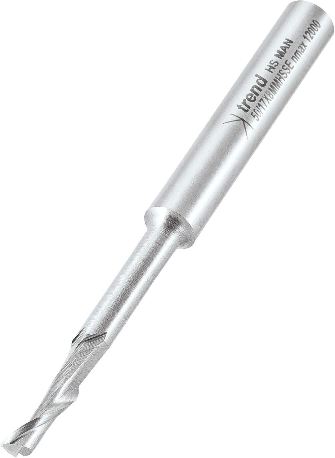Trend Professional HSSE Fräserschneider, gerade, 8 mm Schaft, 5 mm Durchmesser für Aluminium und Kun