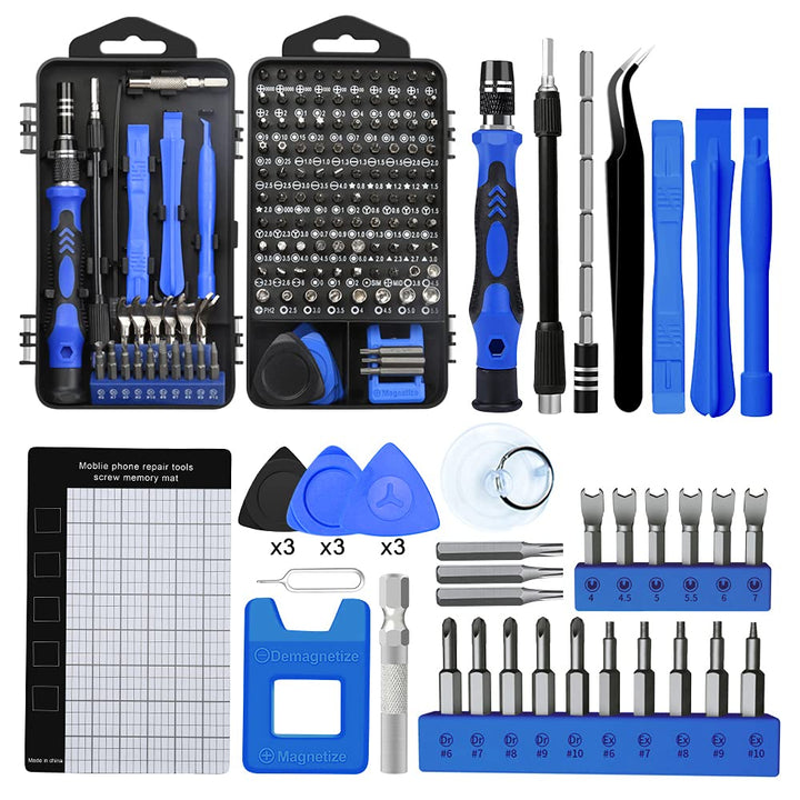 138 in 1 Schraubendreher Set Feinmechanik Mini Feinmechaniker Satz Magnetisch Upgrade Version Präzis