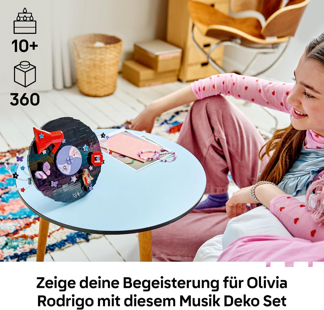 LEGO Editions Olivia Rodrigos Schallplatte - Spielzeug Schallplatte, Minifigur &amp; Zubehör - Zimmer, W