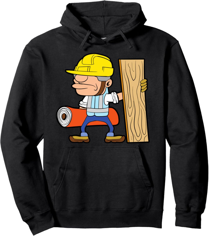 Beruf Parkettleger Bodenleger Bauarbeiter Baustelle Lustig Pullover Hoodie
