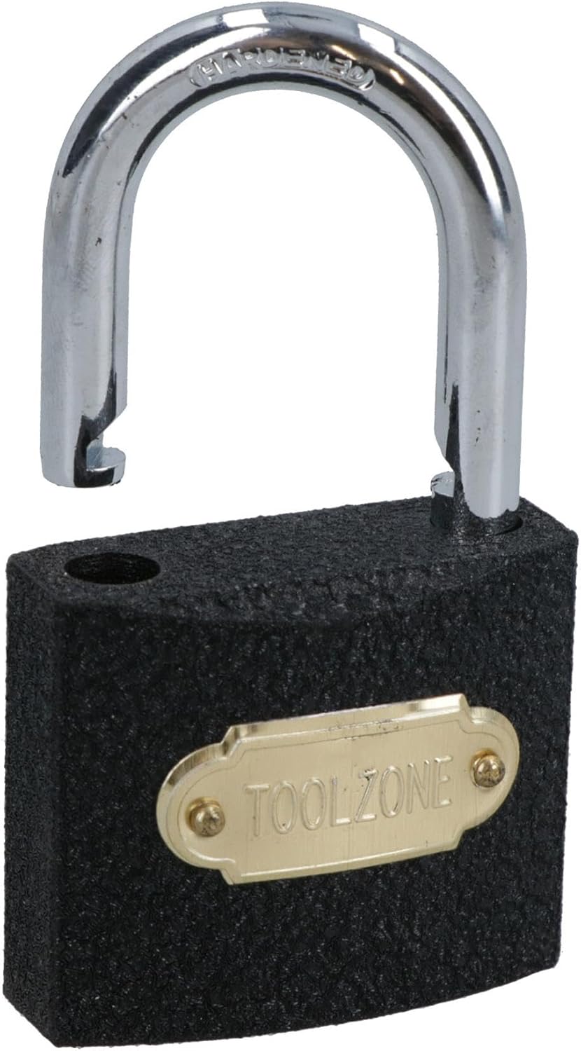 AB Tools-Toolzone Vorhängeschlösser aus Gusseisen, strapazierfähig, mit 3 Schlüsseln 4 Locks 50 mm B