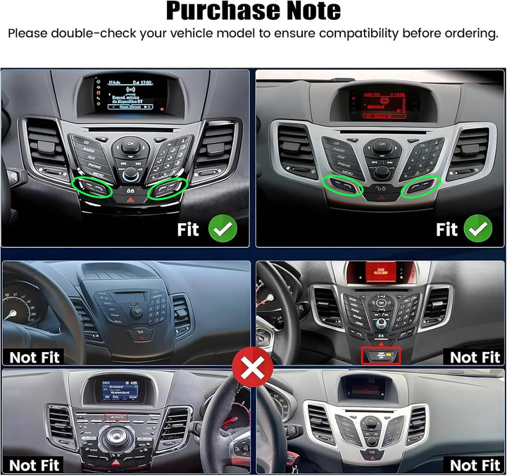 6G+128G CAMECHO Android 15 Autoradio für Ford Fiesta 2009-2014 mit Navi Carplay Android Auto,Octa Co