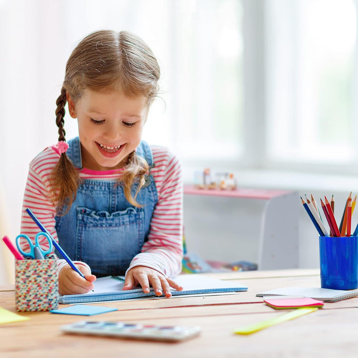 Relaxdays Kindertisch mit Sitzbank, 2 Fächer, höhenverstellbarer Kinderschreibtisch, HxBxT: 88 x 90