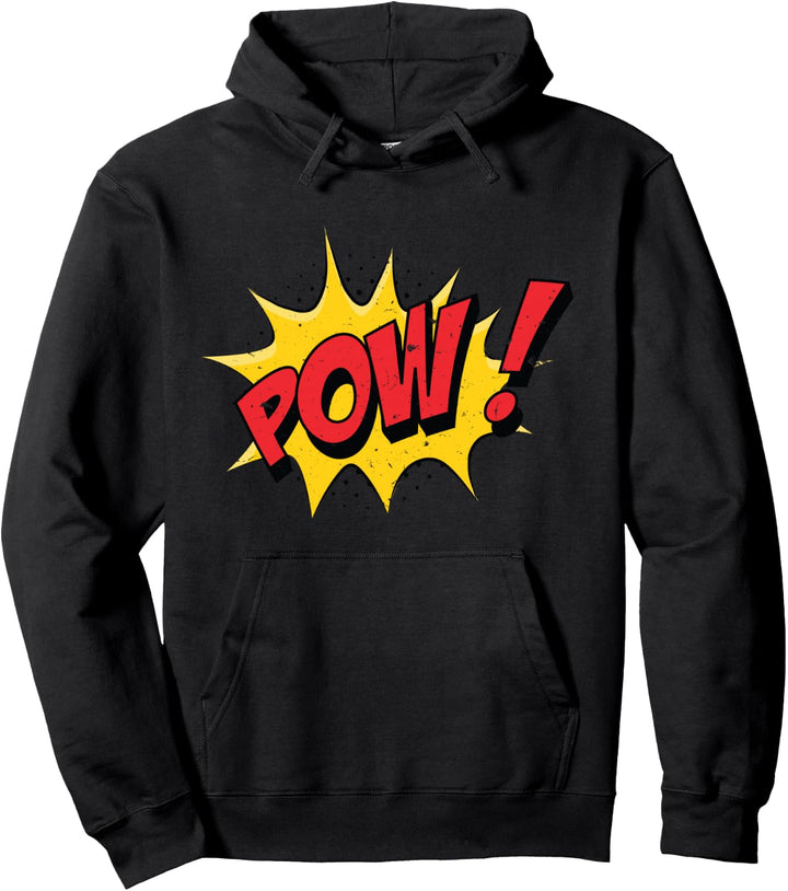 POW! Comic Book Cartoon Funny Pop Art Pullover Hoodie