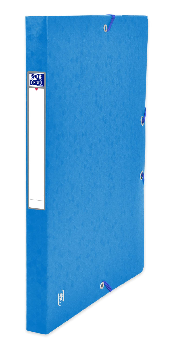 Oxford Sammelbox A4, aus Karton, 2,5 cm Rückenbreite, blau, 12 Stück 2,5 cm Rückenbreite blau, 2,5 c