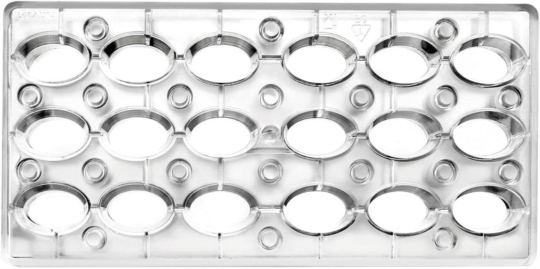 Ibili 799301 Backform Praline magnetisch oval Polycarbonat klar 30 x 14 x 2 cm, Magnetisch oval