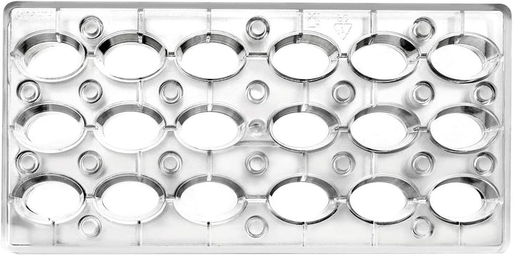Ibili 799301 Backform Praline magnetisch oval Polycarbonat klar 30 x 14 x 2 cm, Magnetisch oval