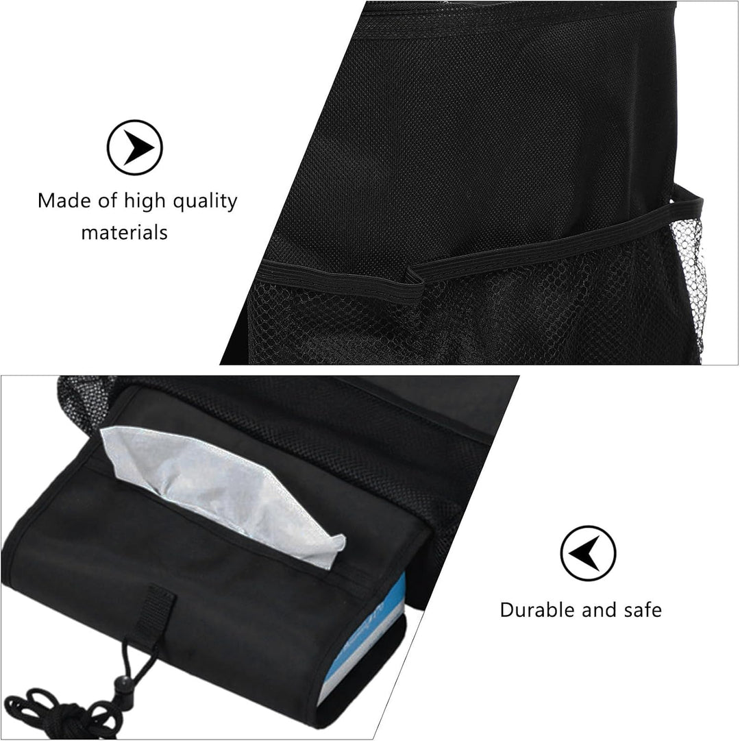 SHINEOFI 2 Stück Auto Kühltasche Kühltasche aus Oxford Stoff Schwarz Auslaufsicher mit Abnehmbarem S