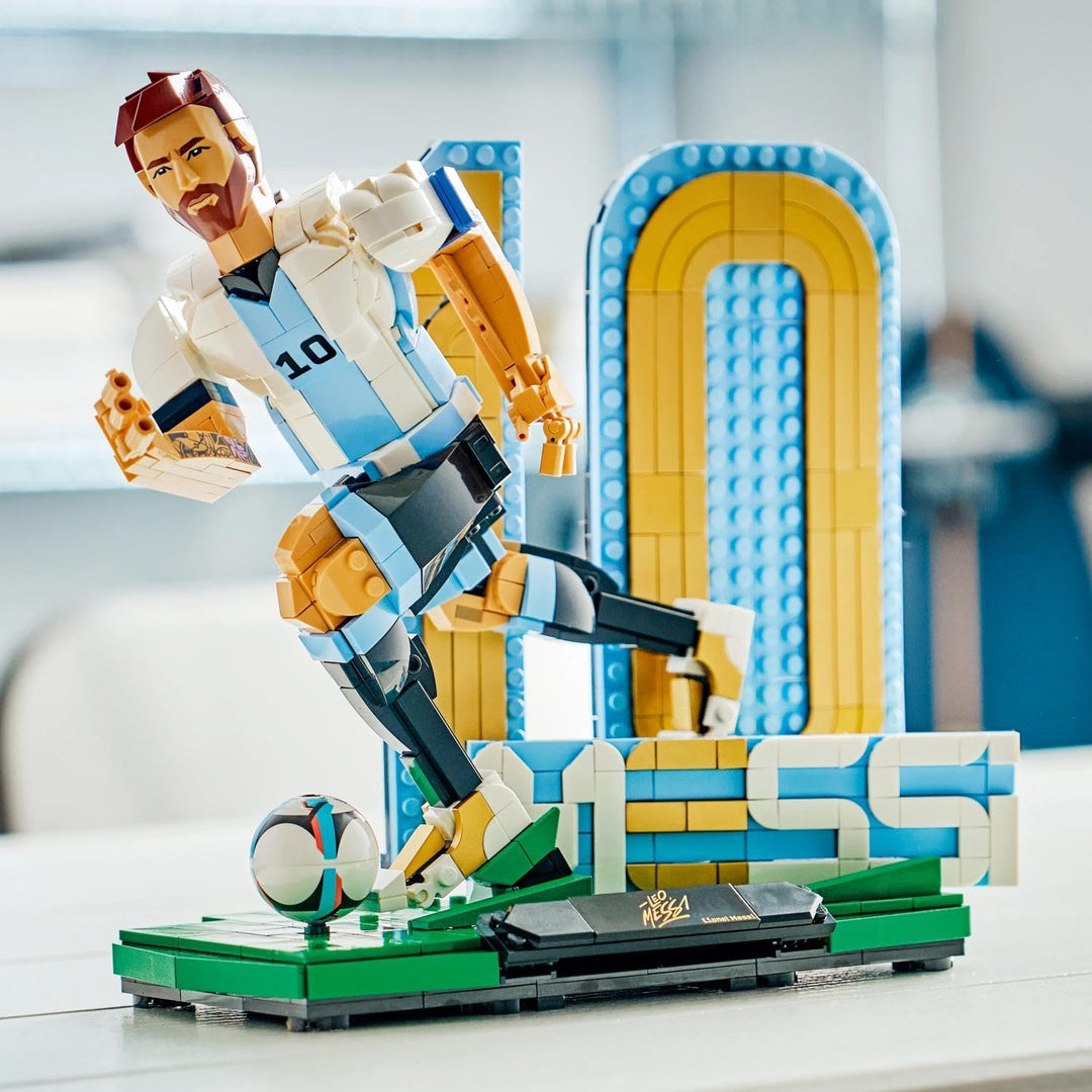 LEGO Editions Lionel Messi - Fussballlegende Spielzeug - 3D Figuren Modellbau - DIY Kinderzimmer Dek