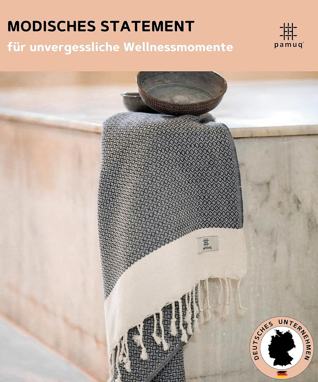 Strandtuch XXL Saunatuch Badetuch Hamamtuch Gross Baumwolle Duschtuch Pestemal Handtuch Fouta Pareo