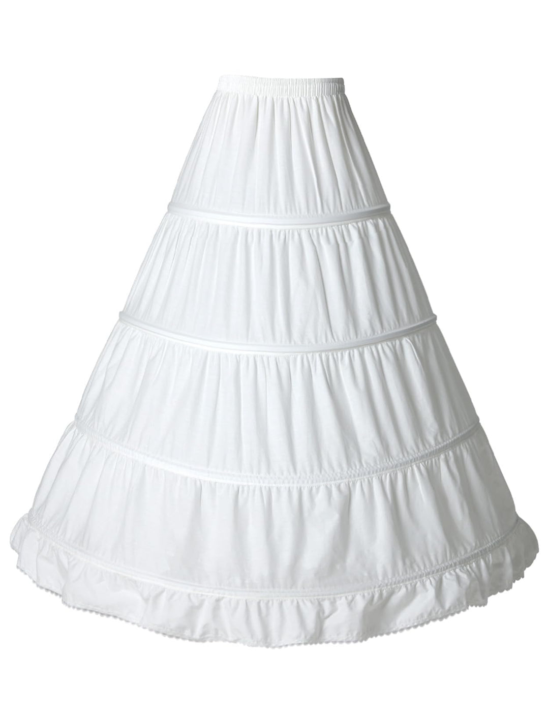 BEAUTELICATE Petticoat Reifrock 100% Baumwolle Unterröcke Lang Vintage Für Damen Brautkleid Hochzeit