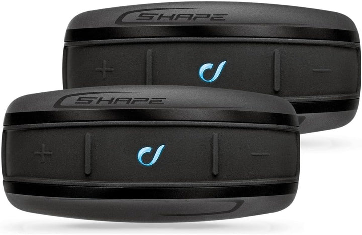 Interphone Shape - Doppelpack - Bluetooth-Kommunikationssystem für Motorräder - Pilot Passagier, 10M