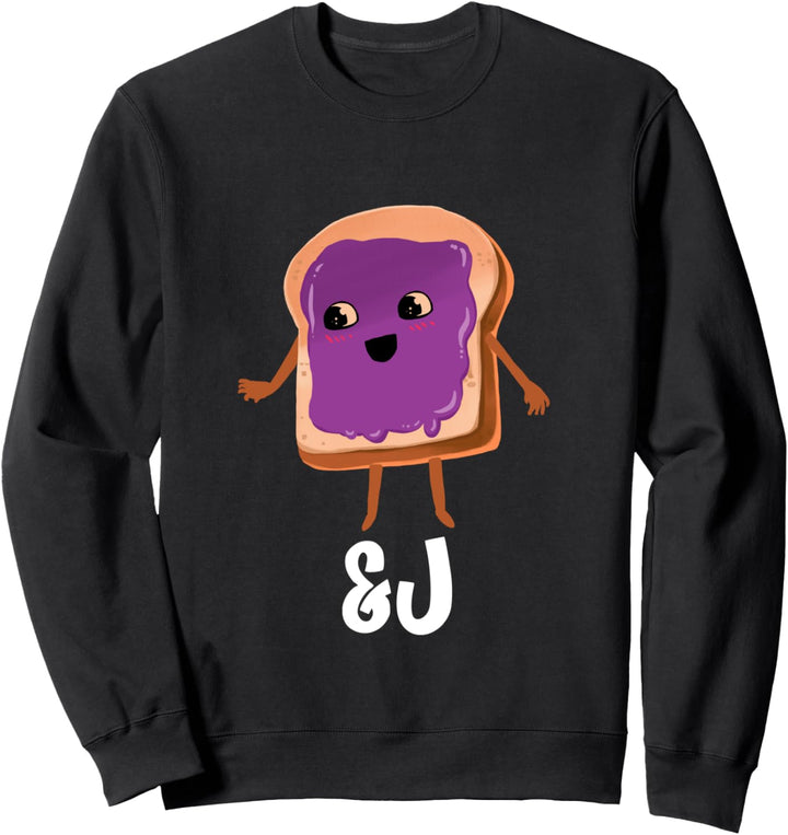 Peanut Butter and Jelly Costume Halloween Matching Couple Sweatshirt