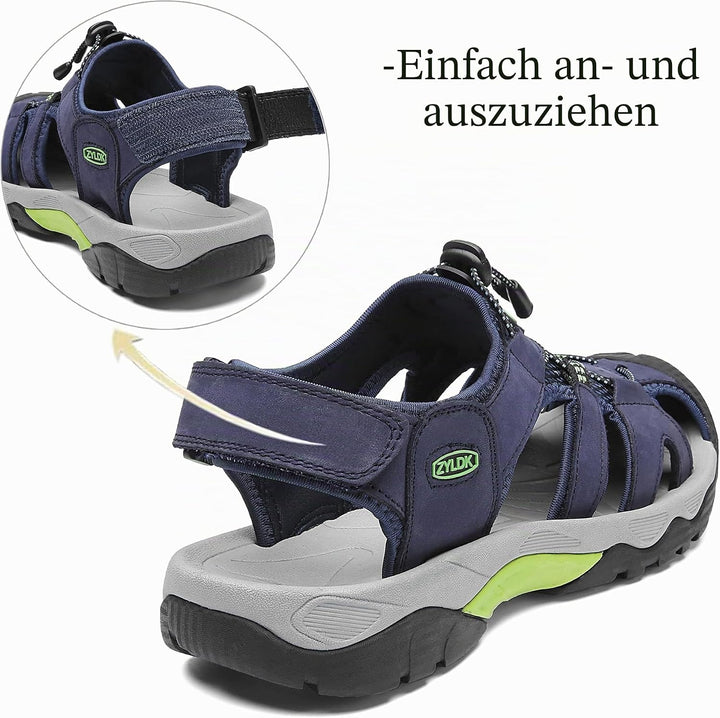 Sandalen Herren Strand Trekkingsandalen Wanderschuhe Sportsandalen | Männer Wandersandale Leder Stra