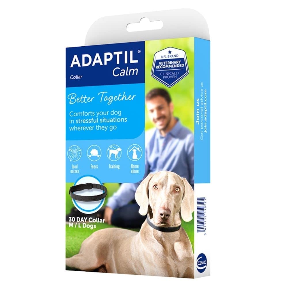 ADAPTIL® Calm Halsband für mittelgrosse-grosse Hunde | Anti Stress Halsband Hund | Halsumfang bis 62