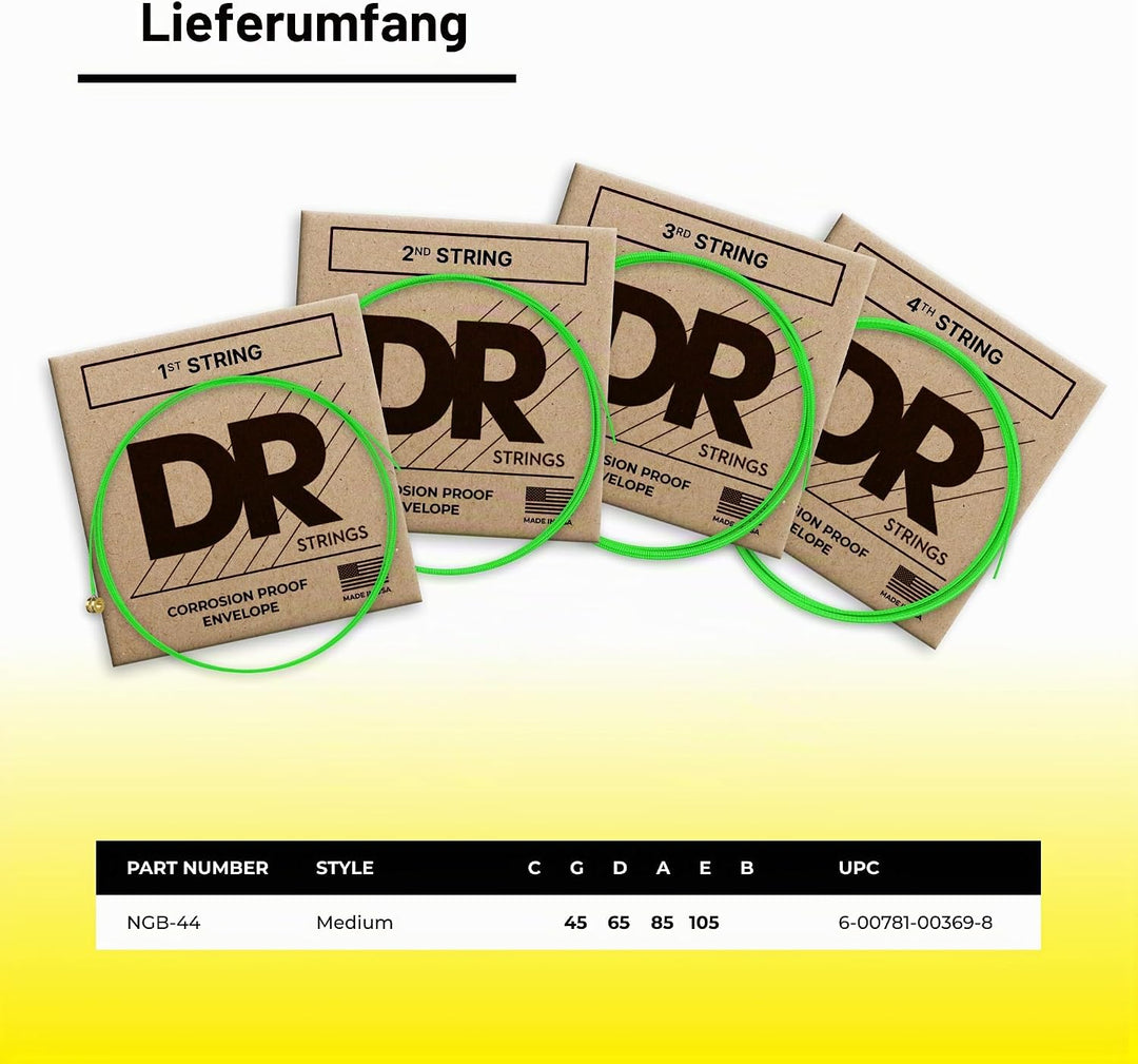 DR STRINGS NGB45 Saiten, Original Version, 1 pack Single, Single
