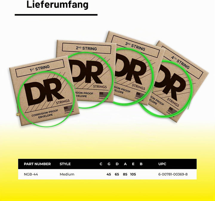 DR STRINGS NGB45 Saiten, Original Version, 1 pack Single, Single