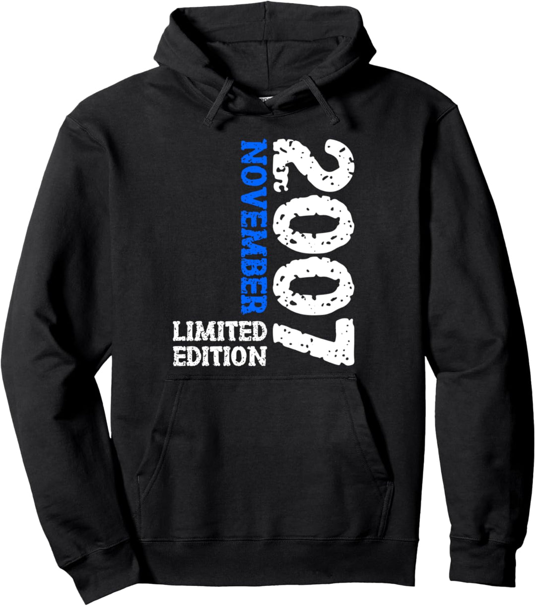 16. Geburtstag Frauen Männer Limited Edition November 2007 Pullover Hoodie