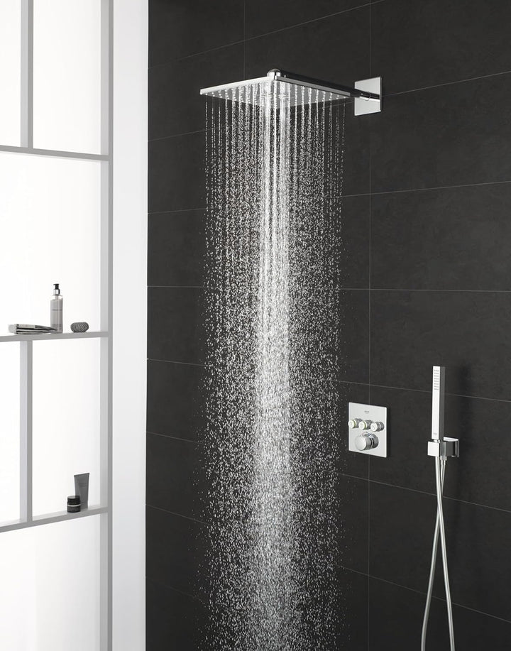 GROHE Rainshower SmartActive 310 Cube - Kopfbrause (mit 2 Strahlarten, für Wandmontage, Antikalk-Sys