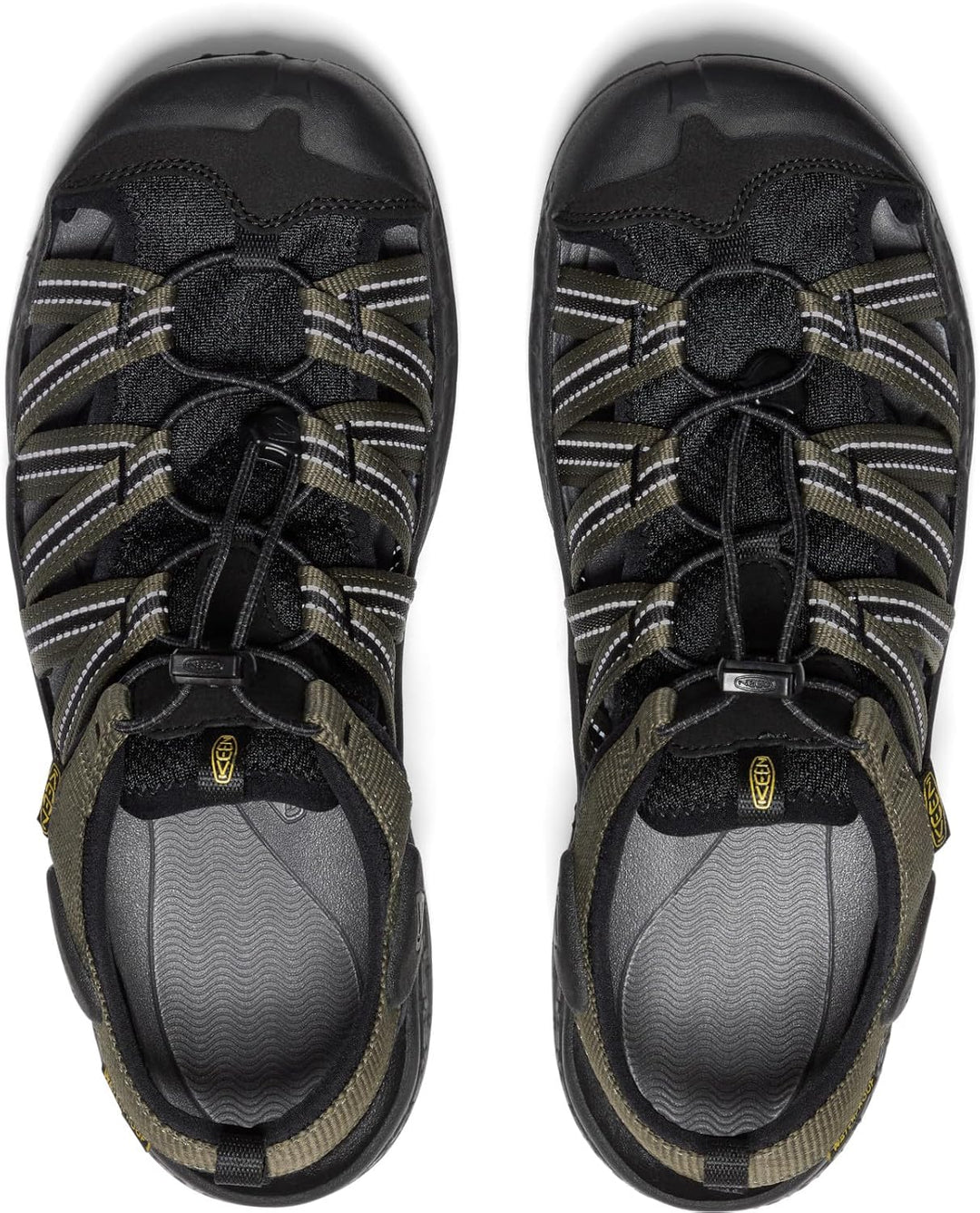 KEEN Herren Drift Creek H2 Sandalen 45 EU Dark Olive Black, 45 EU Dark Olive Black