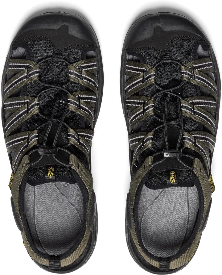 KEEN Herren Drift Creek H2 Sandalen 45 EU Dark Olive Black, 45 EU Dark Olive Black