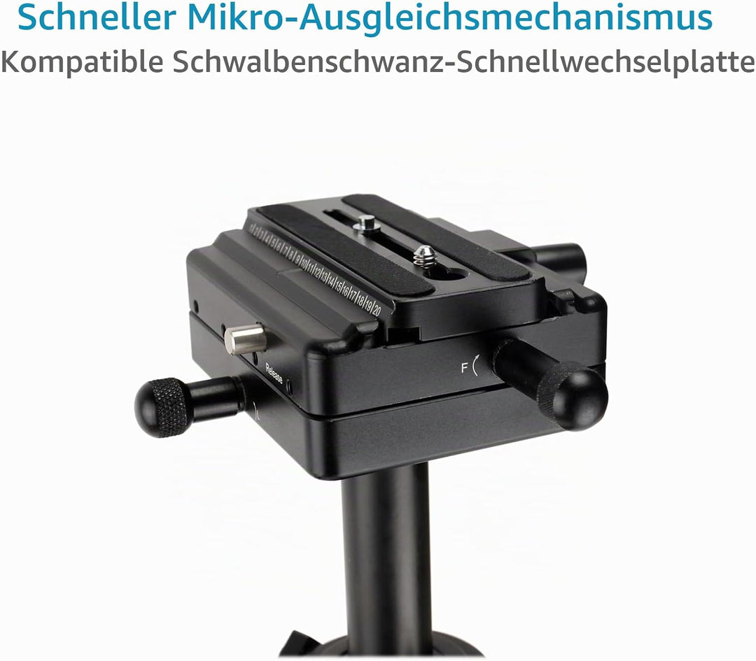 FLYCAM Redking Quick Balancing Videokamera-Stabilisator mit Dovetail schnelle freigeben | Aluminium