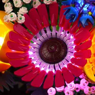 LocoLee Led Licht Set Kompatibel mit Lego Wildblumenstrauss-Set, Led Beleuchtungs Set Compatible wit