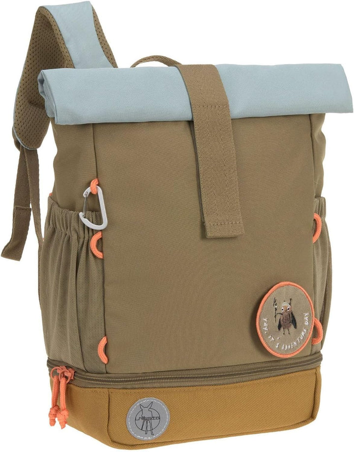 LÄSSIG Kindergartenrucksack Kinderrucksack Rolltop mit Brustgurt wasserabweisend, 11 Liter/Mini Roll