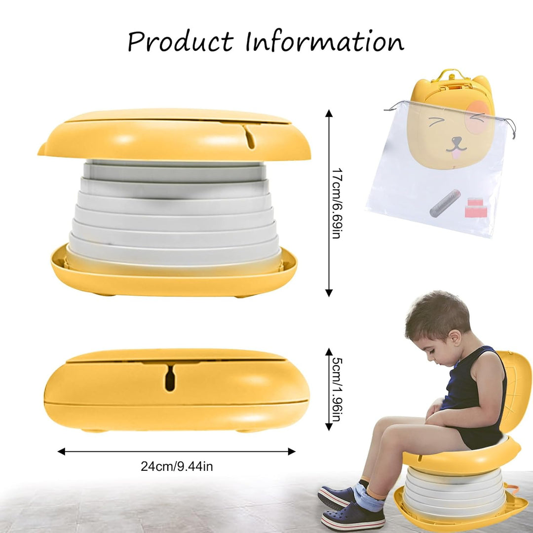 Toilettensitz Kinder, Klapptoilette Für Kinder, Tragbares Reise-Klapptöpfchen,AutoreiseCampin oder F