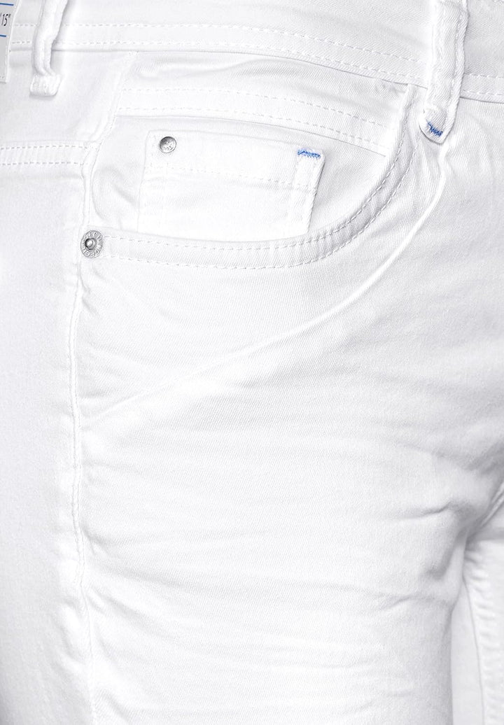 Cecil Damen 3/4-Jeanshose 25W / 22L Weiss, 25W / 22L Weiss