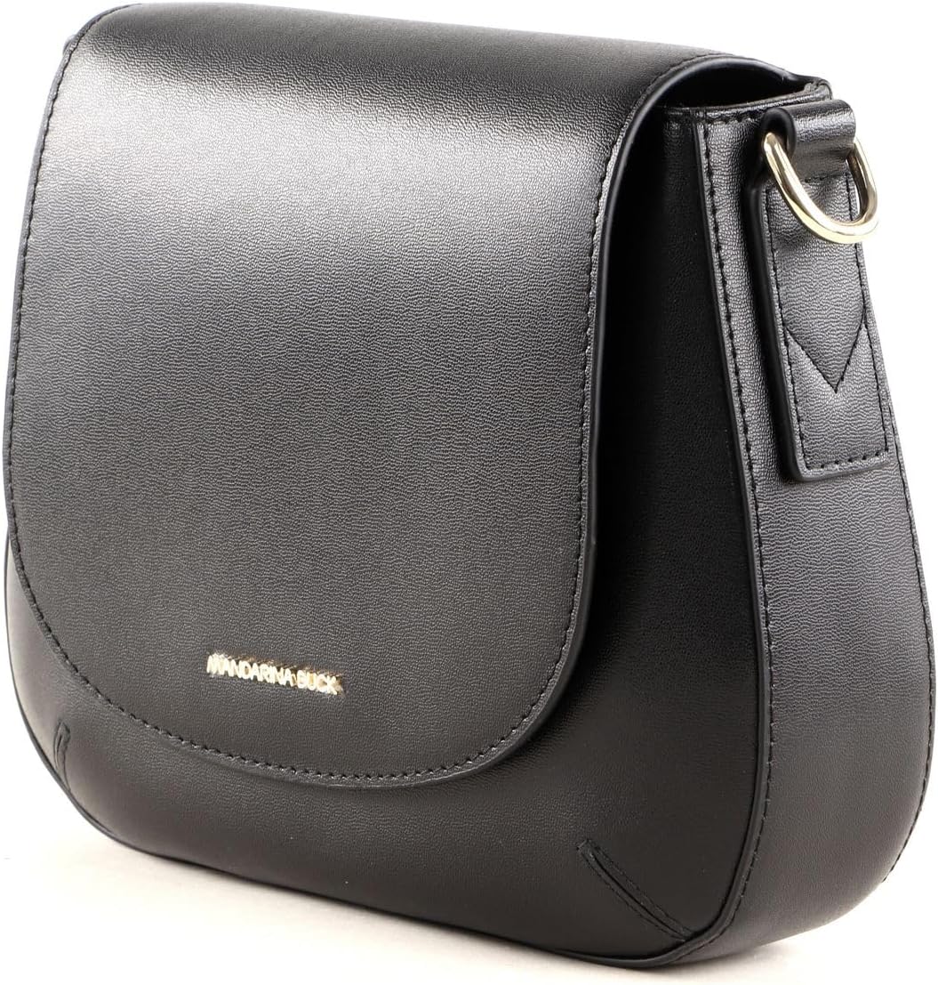 Mandarina Duck Damen Luna Schultertasche Schwarz, Schwarz